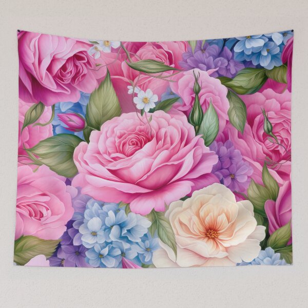 Item preview, Bright Pastel Roses and Peony designed and sold by WatercolorLane.