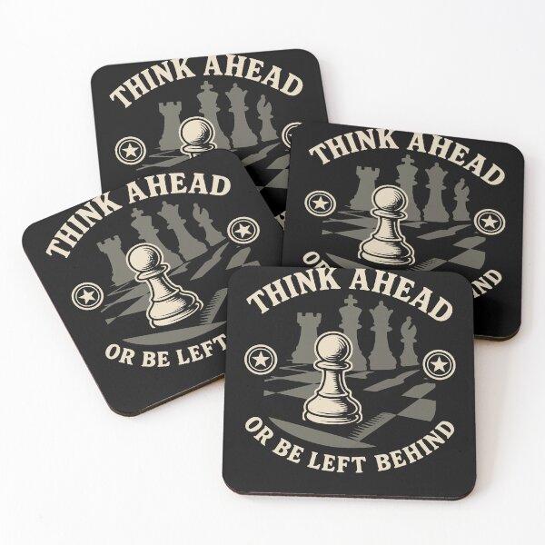 Item preview, Chess Player Think Ahead Or Be Left Behind Board designed and sold by LuminOrb.