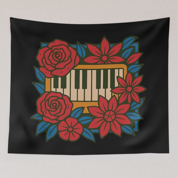 Item preview, Rose Harmony On Keys designed and sold by iamdesigns14.