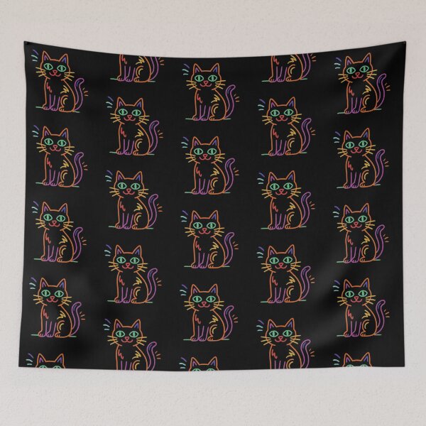 Item preview, Neon Feline Charm designed and sold by zzz888.