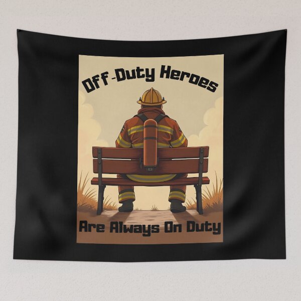 Item preview, Off‑Duty Heroes Are Always On Duty designed and sold by 95kinimoD.