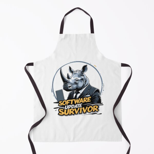 Item preview, Software Update Survivor Rhino Business Humor designed and sold by FoxyJags.