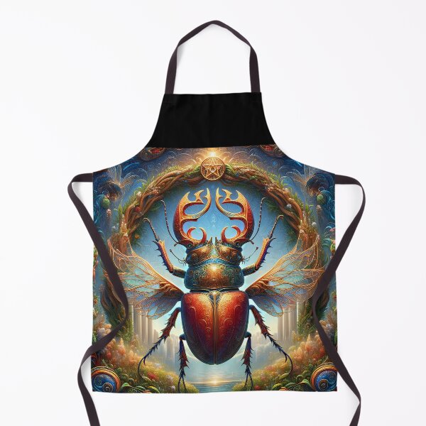 Item preview, Spirit of the Stag Beetle – Floral Wings Unfurled designed and sold by EmeraldeaArt.