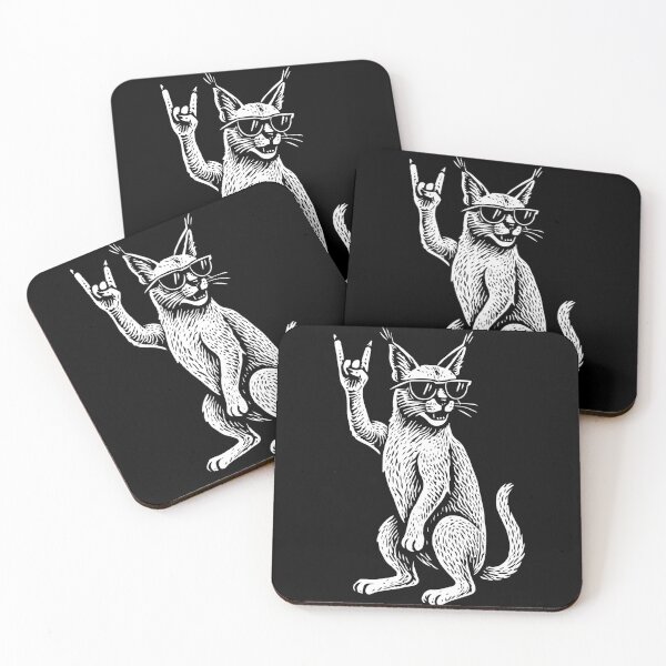Item preview, Metal Music Rock Musik Lynx Funny Retro Rock Vibes designed and sold by LuminOrb.