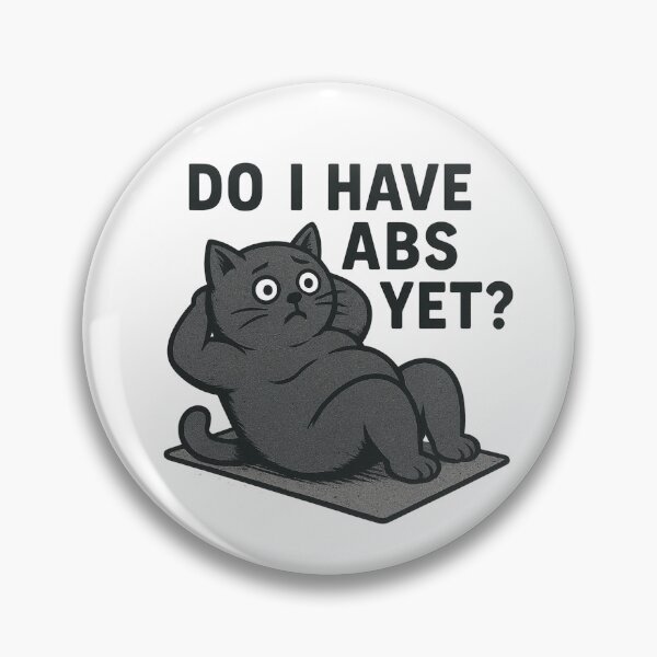 Item preview, Do I Have Abs Yet? – Funny Gym Cat Design designed and sold by Gniesss.