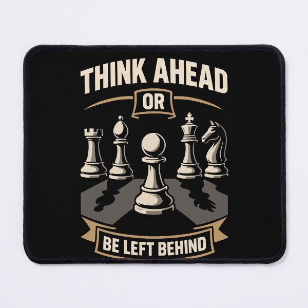 Item preview, Think Ahead Or Be Left Behind Chess Player designed and sold by LuminOrb.