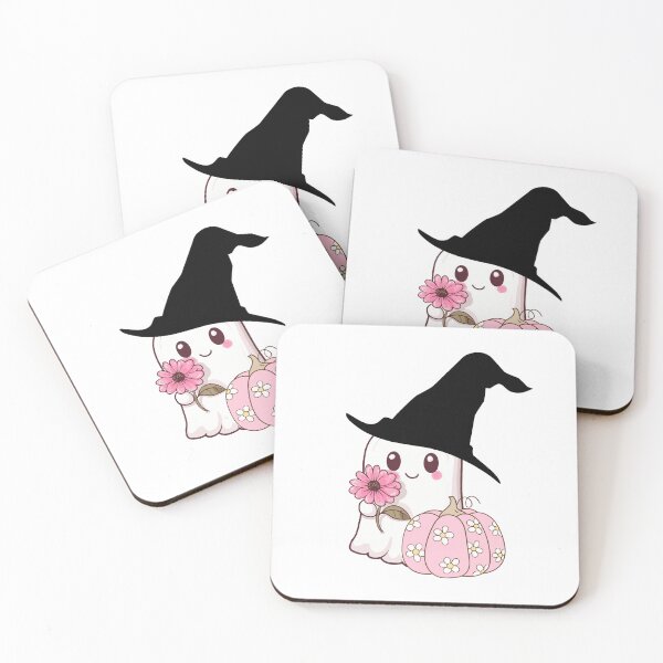 Item preview, Spooky‑Sweet Ghost with Witch Hat designed and sold by TheMysticNook.