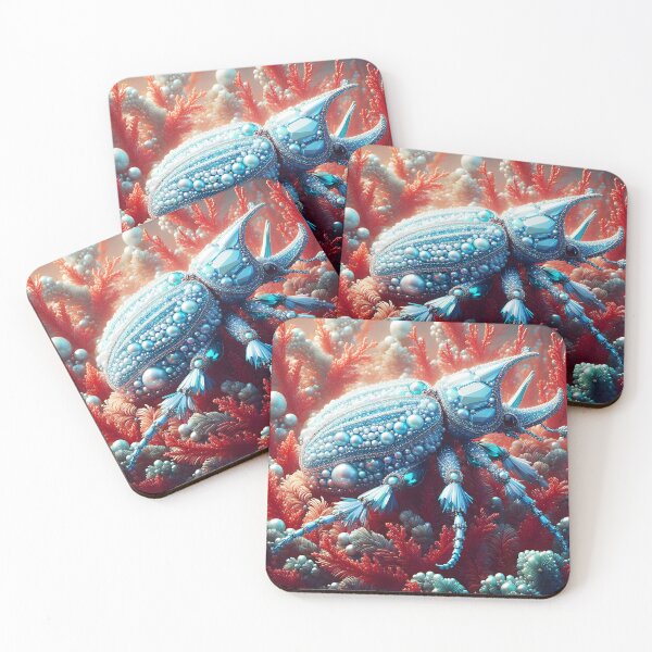 Item preview, Pearl Titan – Jewel Beetle of the Coral Garden designed and sold by EmeraldeaArt.