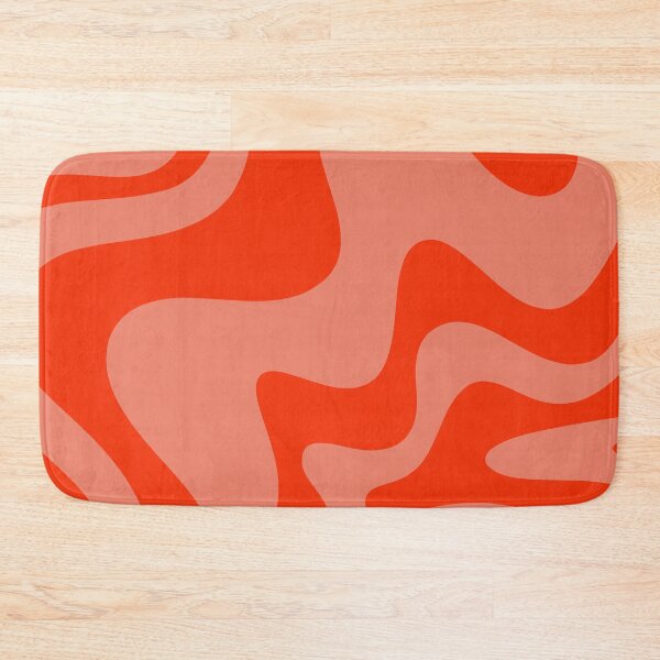 Item preview, Groovy Retro Liquid Swirl Abstract Pattern 2 in Bold Double Orange designed and sold by kierkegaard.