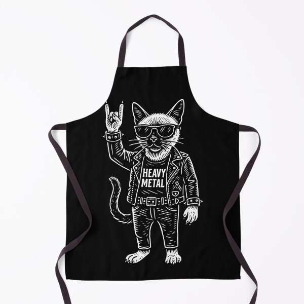 Item preview, Heavy Metal Siamese cat Rock Music Funny Humor designed and sold by LuminOrb.