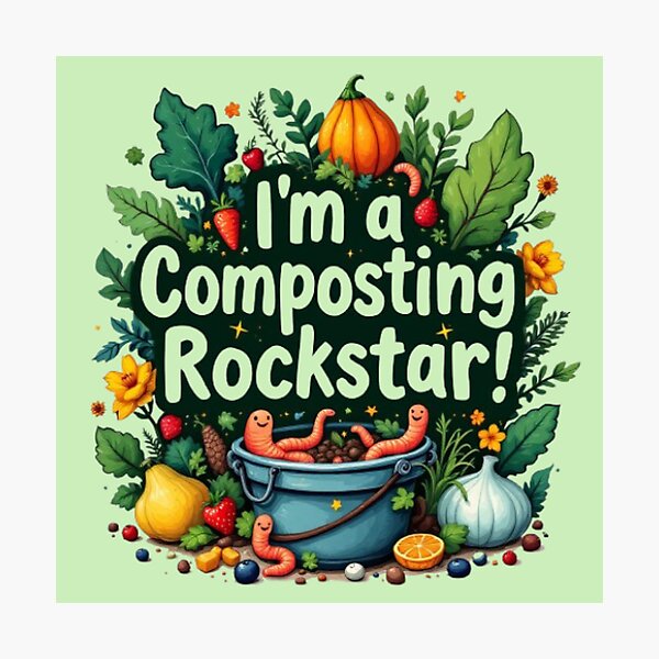Item preview, Composting Rock Star designed and sold by ShamblesShirts.