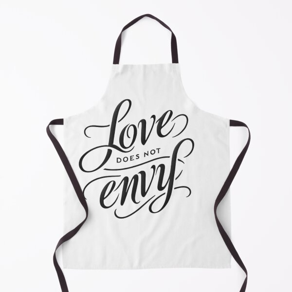 Item preview, Love Does Not Envy – 1 Corinthians 13:4 Christian Scripture Art designed and sold by astersgraphics.