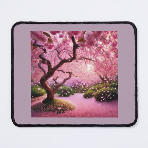 Item preview,  SERENE PATH LINED CHERRY BLOSSOM TREES designed and sold by Catalina Kate.