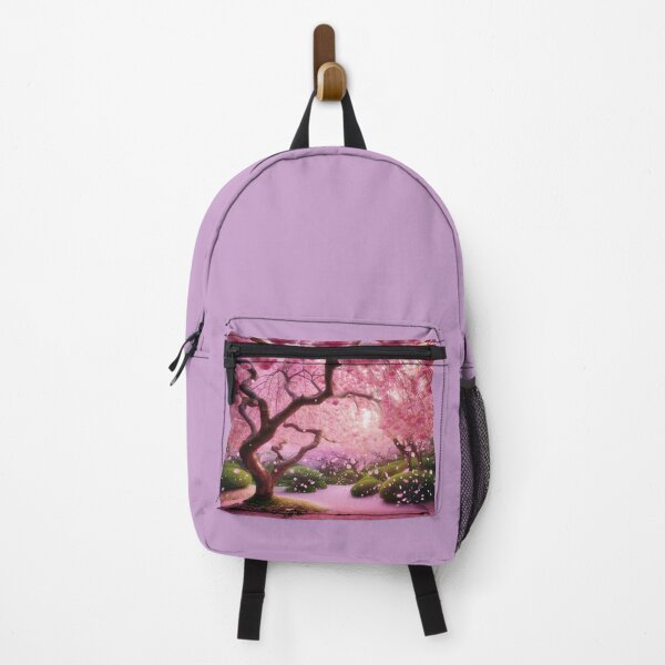 Item preview, SERENE PATH LINED CHERRY BLOSSOM TREES designed and sold by Catalina Kate.