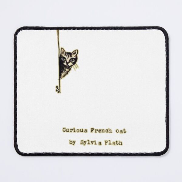 Item preview, Curious French Cat, illustration by Sylvia Plath designed and sold by Oqueartecura.