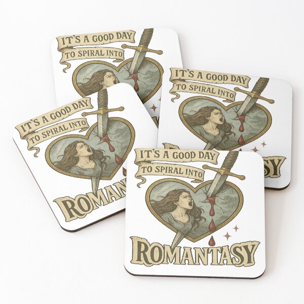 Item preview, Spiral Into Romantasy: Where Drama Stabs Back designed and sold by POD DYNASTY | Original Print On Demand T-Shirt Graphics.
