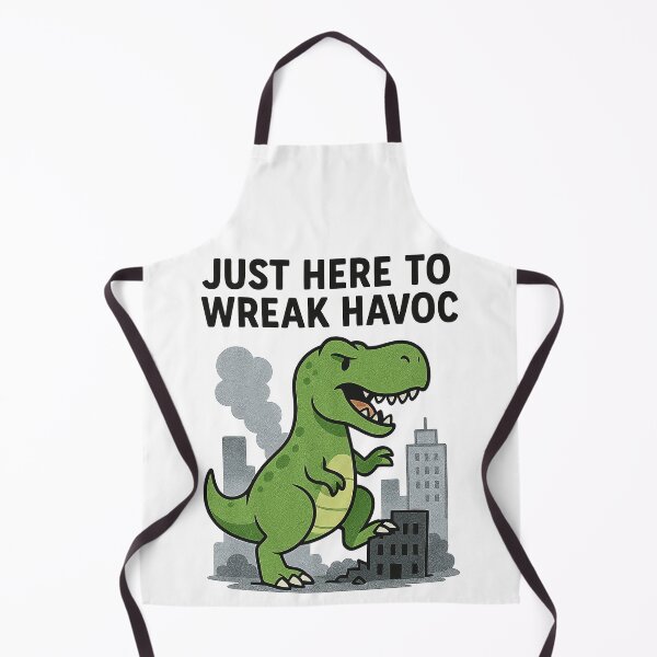 Item preview, Here To Wreak Havoc designed and sold by Diesel Drinking Dinosaurs.