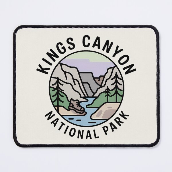 Item preview, Kings Canyon National Park Pastel Line Art Badge – Minimalist Sticker designed and sold by Horizon Tales.
