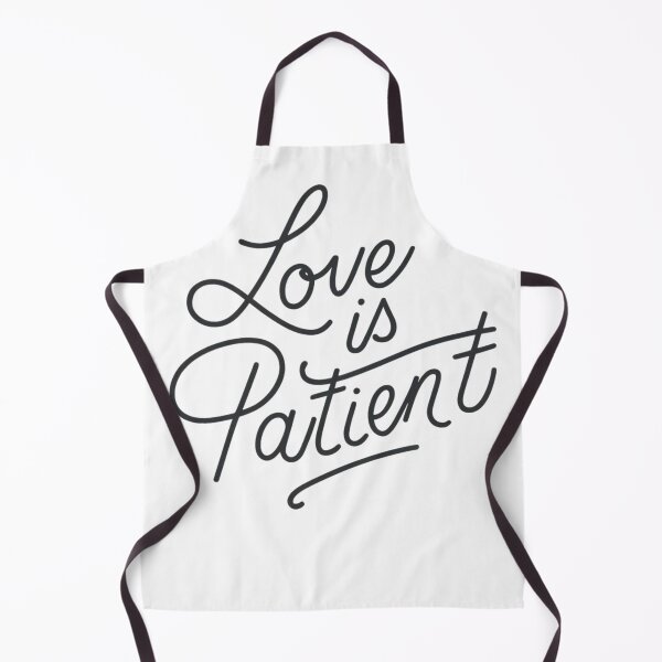 Item preview, Love is Patient – 1 Corinthians 13:4 Scripture Typography Design designed and sold by astersgraphics.