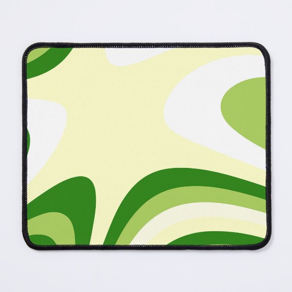 Item preview, Green and Yellow Abstract Groovy Stripes designed and sold by patternsoup.