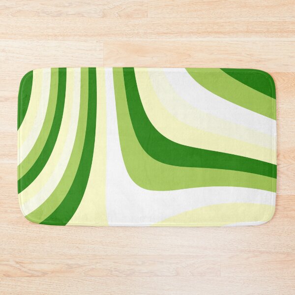 Item preview, Green and Yellow Abstract Groovy Stripes designed and sold by patternsoup.
