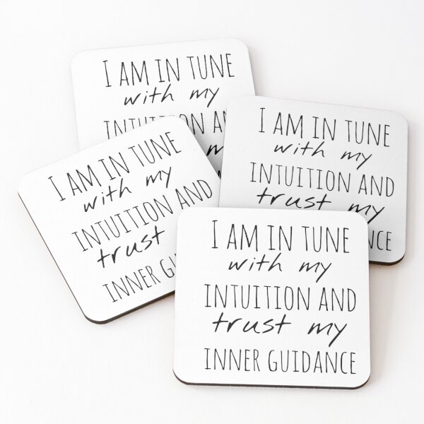 Item preview, I Am in Tune with My Intuition – Affirmation – Inner Guidance Typography Design designed and sold by Camila  Ardila.