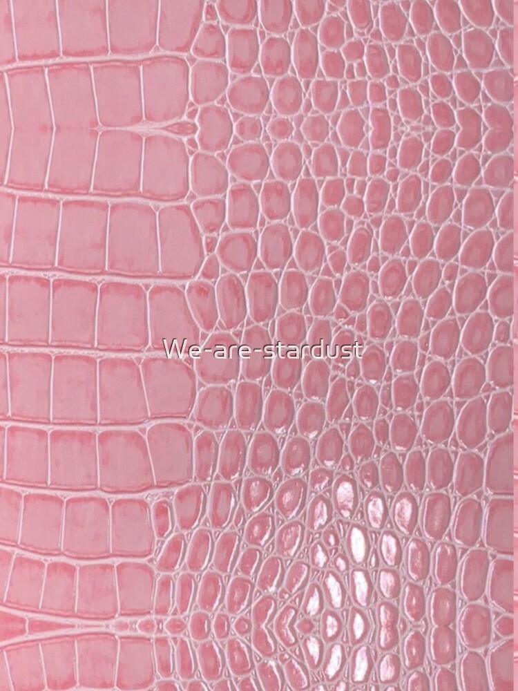 Pink Crocodile Leather Aesthetic iPhone Case