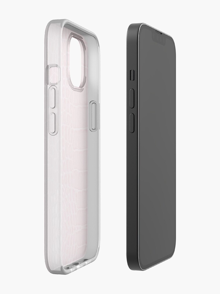 Pink Crocodile Leather Aesthetic iPhone Case