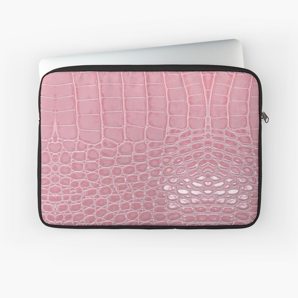Pink Crocodile Leather Aesthetic iPhone Case