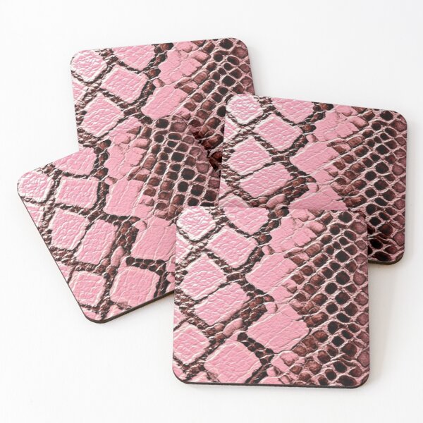 Item preview, Pink Python Snake Skin Leather Aesthetic designed and sold by We Are Stardust.