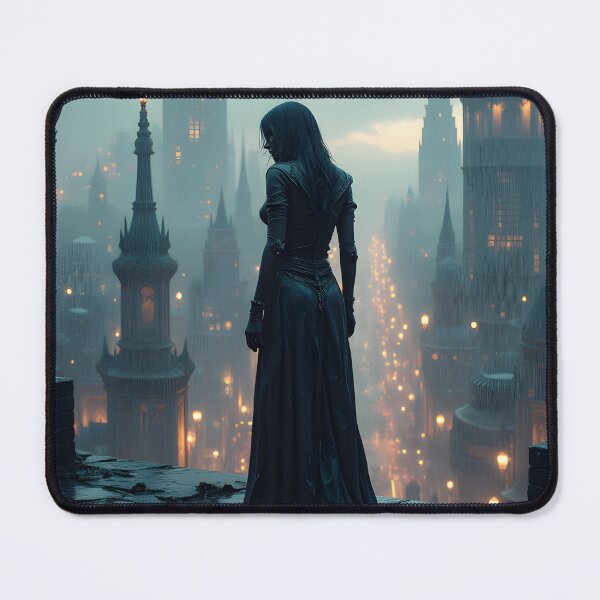 Item preview, The Watcher of the Gothic City designed and sold by oanaunciuleanu.