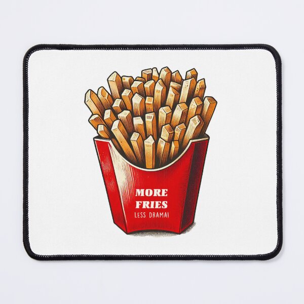 Item preview, More fries, less drama designed and sold by rritaberlin.