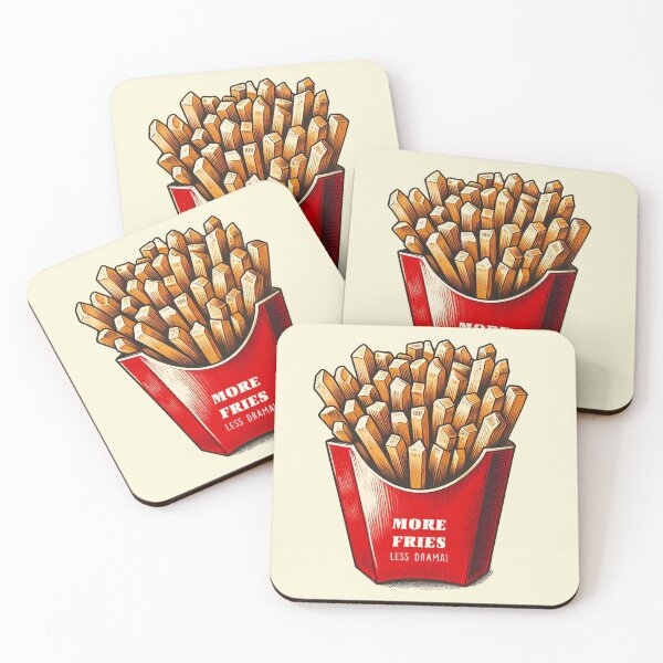 Item preview, More fries, less drama designed and sold by rritaberlin.