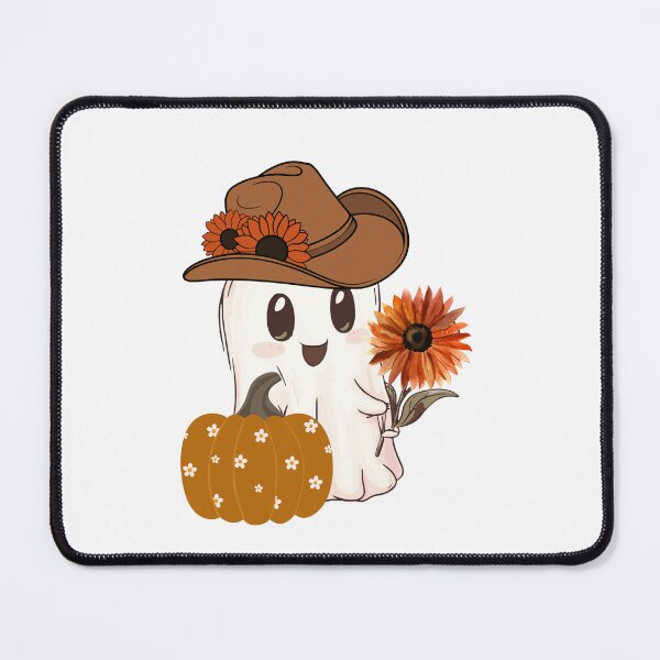 Item preview, Cute Ghost in Cowboy Hat designed and sold by TheMysticNook.