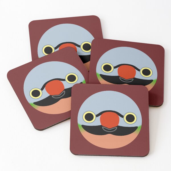Item preview, The face of a male Red-breasted parakeet designed and sold by INKOYADO.