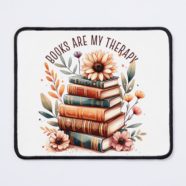 Item preview, Books Are My Therapy designed and sold by Bearbones81.