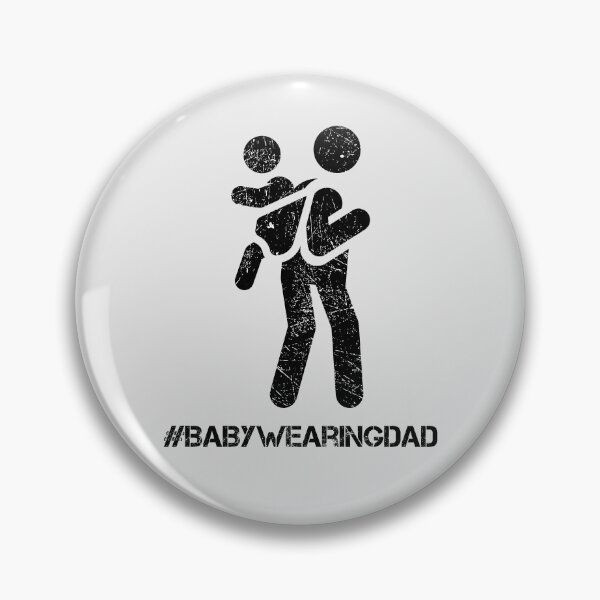 Item preview, #BabyWearingDad – Scratched Silhouette Design designed and sold by DesignsByDadUK.