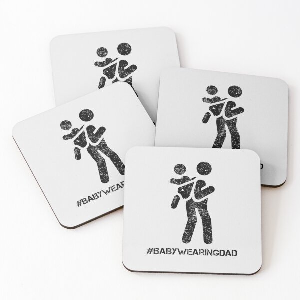 Item preview, #BabyWearingDad – Scratched Silhouette Design designed and sold by DesignsByDadUK.