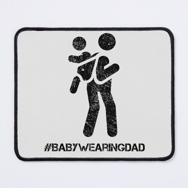 Item preview, #BabyWearingDad – Scratched Silhouette Design designed and sold by DesignsByDadUK.