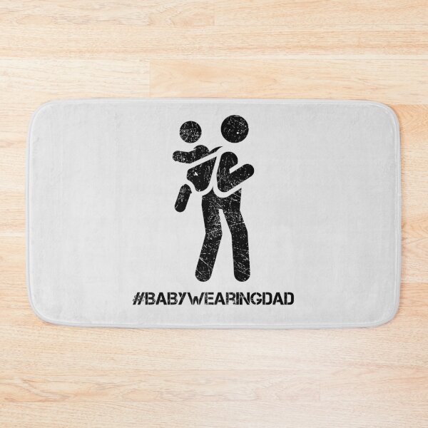 Item preview, #BabyWearingDad – Scratched Silhouette Design designed and sold by DesignsByDadUK.