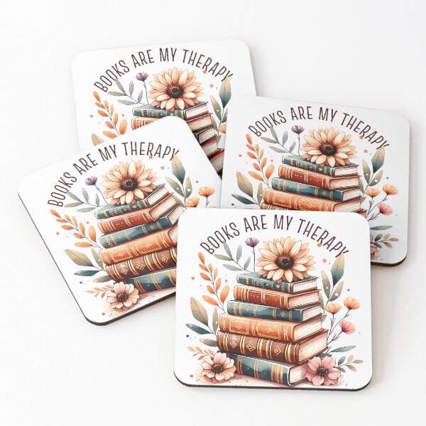Item preview, Books Are My Therapy designed and sold by Bearbones81.