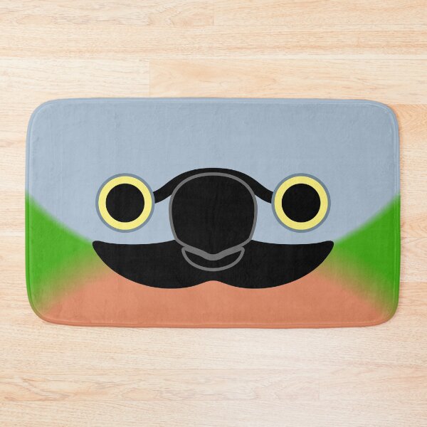 Item preview, The face of a female Red-breasted parakeet designed and sold by INKOYADO.