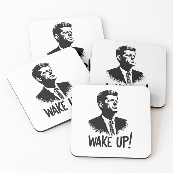 Item preview, JFK Wake Up! Classic T-Shirt designed and sold by ArtbyDalliesAI.