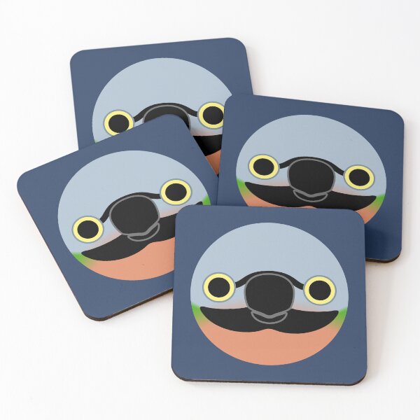 Item preview, The face of a female Red-breasted parakeet designed and sold by INKOYADO.