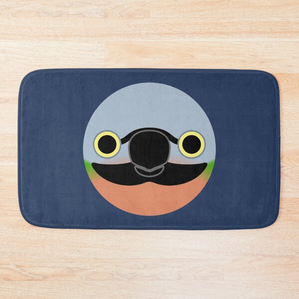 Item preview, The face of a female Red-breasted parakeet designed and sold by INKOYADO.