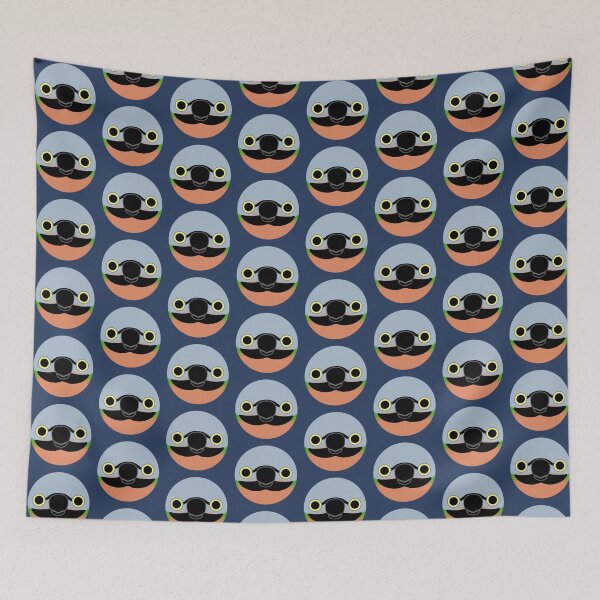 Item preview, The face of a female Red-breasted parakeet designed and sold by INKOYADO.