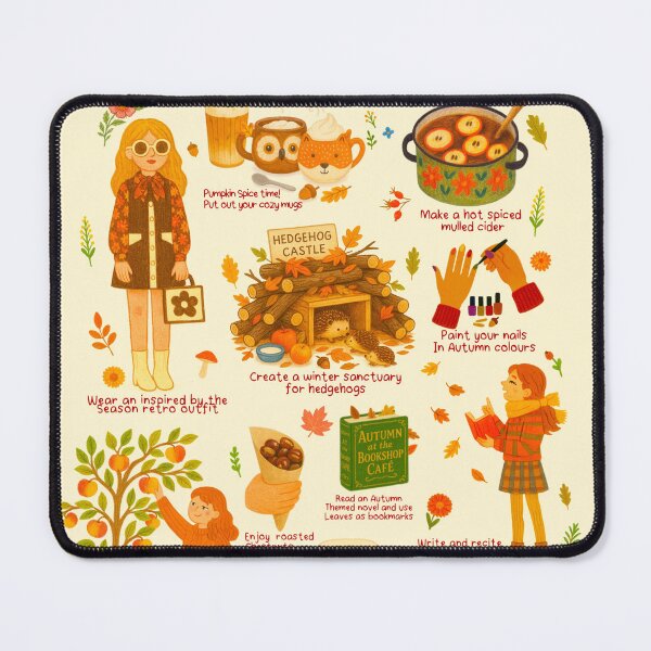 Item preview, How to romantisize and enjoy the season Autumn-illustrated Poster designed and sold by Taika Tori Art .