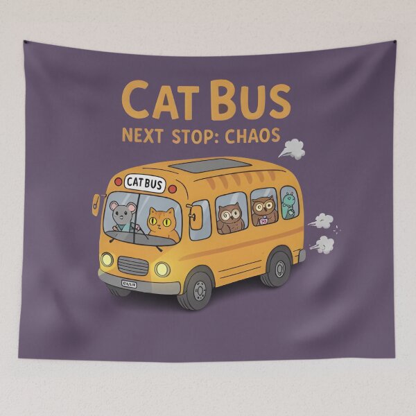 Item preview, CatBus — Next Stop: Chaos designed and sold by Uglyandcute.