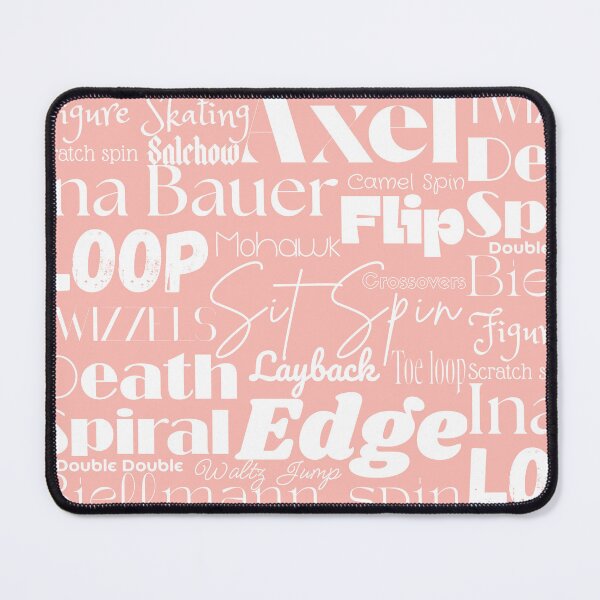 Item preview, Figure Skating Words- Subway Style Print- Coral designed and sold by PD-Skating.