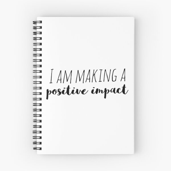 Item preview, I Am Making a Positive Impact – Affirmation – World Changer Typography Design designed and sold by Camila  Ardila.